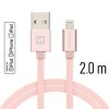 SWISSTEN datový kabel USB-A / Lightning, s textilním opletem, certifikace  MFi, délka 2,0 m