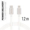 SWISSTEN datový kabel USB-C / Lightning, s textilním opletem, PD, délka 1,2 m