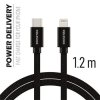 SWISSTEN datový kabel USB-C / Lightning, s textilním opletem, PD, délka 1,2 m