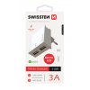 SWISSTEN SLIM cestovní síťová nabíječka 2xUSB, 3A + kabel USB/micro USB