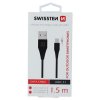 SWISSTEN datový kabel USB / USB-C 3.1, délka 1,5 m,  (9mm)