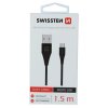 SWISSTEN datový kabel USB / micro USB, délka 1,5 m (6,5 mm)