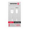 SWISSTEN datový kabel USB-A/Lightning, bílý, délka 1,2 m (doplnění samoprodavače)