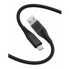 SWISSTEN Datový kabel SOFT SILICONE USB / lightning 1,5 m, 30W, černý