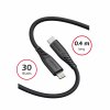 Datový kabel soft silicone USB C:lightning 0,4 m 3