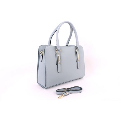 Kožená kabelka Borse in Pelle  MODRÁ