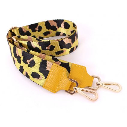 Látkový přídavný popruh žlutá-černá