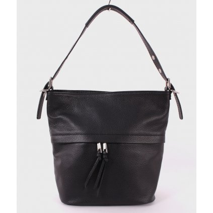 Kožená kabelka In Pelle  ČERNÁ