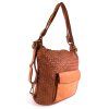 Batoh a kabelka v jednom Borse in Pelle HNĚDÁ
