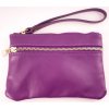 Kožená dámská peněženka Borse in Pelle  FIALOVÁ