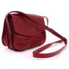 Kožená kabelka Borse in Pelle  ČERVENÁ