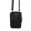 Kabelka na telefon Vera Pelle ČERNÁ