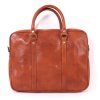 Kožená taška na notebook Hnědá