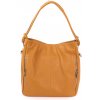 Kožená kabelka Borse in Pelle MUSTARD/ŽLUTOHNĚDÁ
