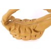 Kožená kabelka Borse in Pelle MUSTARD/ŽLUTOHNĚDÁ
