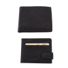 Pánská kožená peněženka 2v1  ČERNÁ
