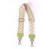 Látkový přídavný popruh zeleno-bílo-béžová