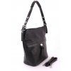 Kožená kabelka In Pelle  ČERNÁ