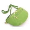 Kožená ledvinka s upravitelným popruhem SVĚTLE ZELENÁ