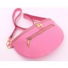 Kožená dámská ledvinka s upravitelným popruhem RŮŽOVÁ