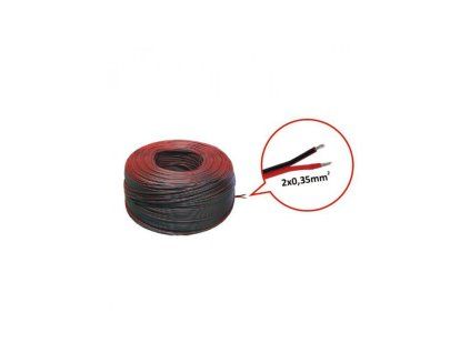 LED dvoulinka 2 x 0,35 mm cerna