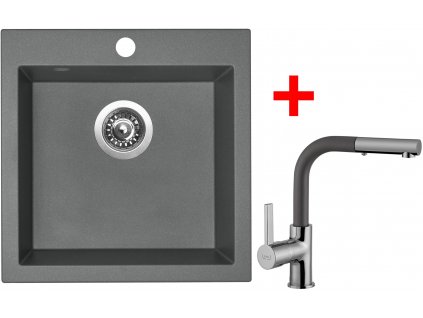 Set Sinks VIVA 455 + ENIGMA S GR (Barva Šedobéžová, Označení Truffle)