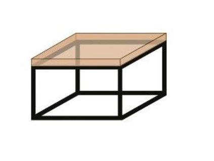 K20 systém konferenční stolek černý mat (Rozměr 600x400x600 mm)
