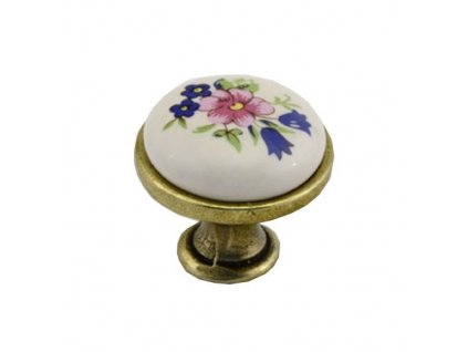 Knopka Venda porcelánová bronzová (Barva Barevná)