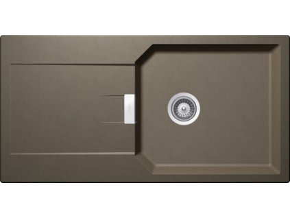 Kuchyňský granitový dřez SCHOCK MANHATTAN D-100L (Barva Černá metalická, Označení Onyx)