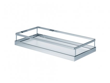 KESSEBÖHMER- Comfort II koš Arena Style 90° pevné dno chrom/bílá (Šířka skříňky 250 mm)