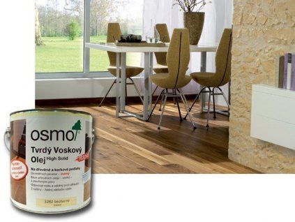 OSMO- tvrdý voskový olej RAPID 3232 bezbarvý hedvábný polomat  + Dárek