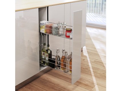 REJS dvojkos bocni VARIANT MULTI s dotlumenim 200 mm Levy chrom nakres