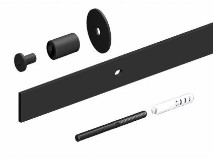 ROC DESIGN kolejnice černá mat (Délka 240 cm)