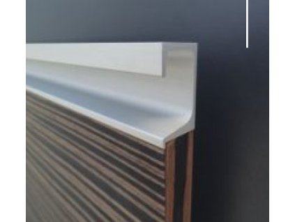 Narazeci uchytkova lista UKS 7 imitace nerezi svetla INOX