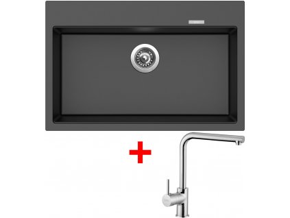 Set Sinks MAXIMO 780 metalblack + ELKA  + Dárek