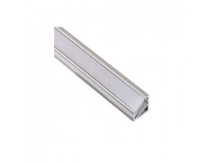 LED lista 2 m profil T18 rohovy a krytka mlecna