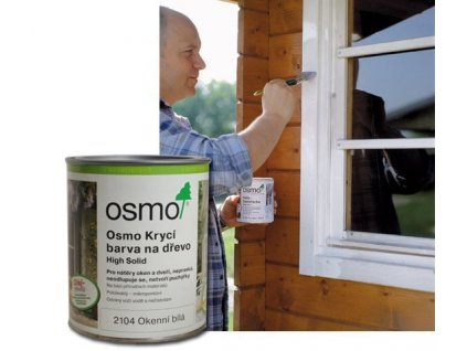 OSMO krycí barva na dřevo 2104 okenní bílá  + Dárek