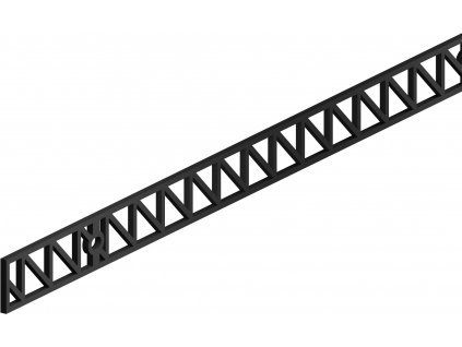 ROC DESIGN - horní kolejnice R04 ocel černá mat (Délka 195 cm)