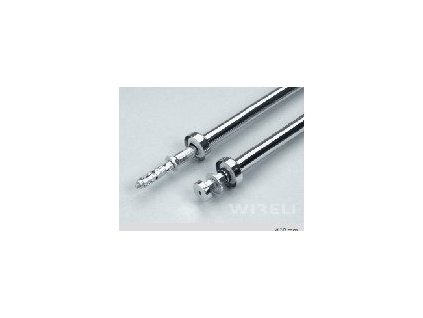 Závěsná tyč na rampu jednostupňová (Barva Chrom matný, Délka 600 mm)