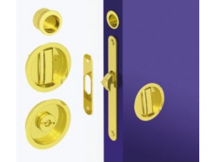 Zámek S - LOCK WC s kulatými mušlemi (Barva Nikl kartáčovaný)