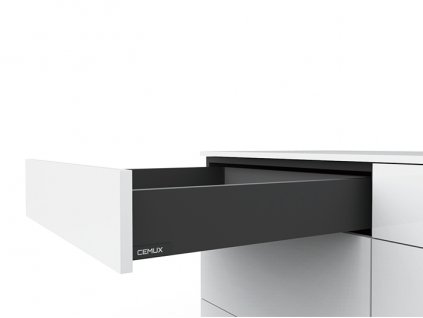 Cemux H Box SLIM zásuvka antracit H84 (Délka 350 mm)