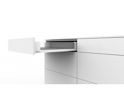 Cemux H Box SLIM sklenene bocnice H84 delka 500 mm bila