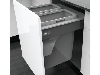 CEMUX Sorter Bins 600 mm - 2 x 35L, výška 570 mm + A Box antracit