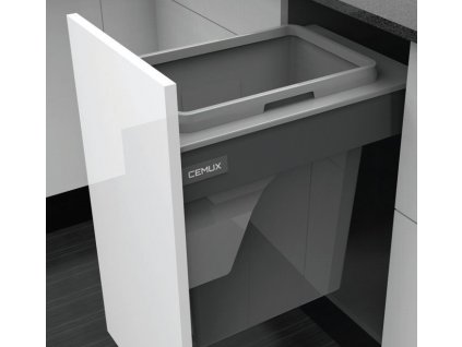 CEMUX Sorter Bins 400 mm - 1 x 35L, výška 570 mm + H Box SLIM antracit