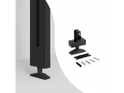 ZERO nožka hranatá pro ukotvení profilu podlaha/strop