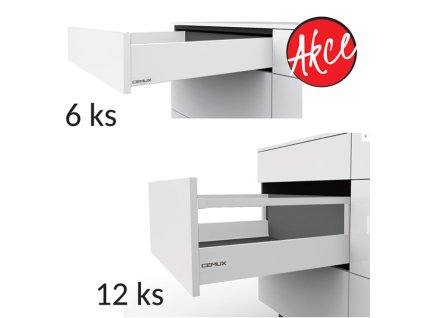 Cemux A Box sada zásuvek 6 x H84 + 12 x H199 délka 500 mm