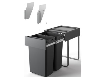 CEMUX sorter MEDIUM na dvířka 45/2 2x25L