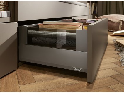 Merivobox 40kg šedá E Boxcover 550mm Blumotion/TOB