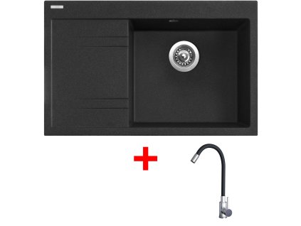 Set Sinks RIM 780 P + baterie ELASTA nerez/ černá (Barva Šedobéžová, Označení Truffle)