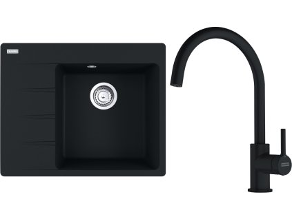 Franke set CNG 611-62 TL/7 odkap vlevo + FC 6018 (Barva Šedá, Označení Šedý kámen)